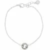 LC Lauren Conrad Silver Tone Crystal Cancer Zodiac Sign Bracelet