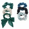 LC Lauren Conrad 6-Pack Blue & Green Bow Scrunchie Set