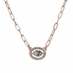 LC Lauren Conrad Link Chain Halo Pendant Necklace Rose Gold Tone -LC Lauren Conrad Shop unnamed file 3561