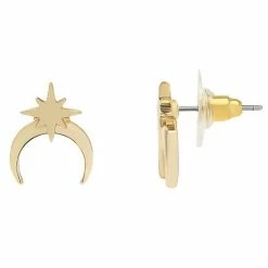LC Lauren Conrad Moon & Star Post Earrings