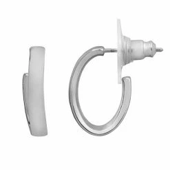 LC Lauren Conrad Curved Nickel Free Hoop Earrings