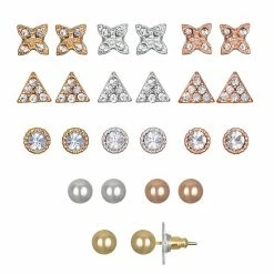 LC Lauren Conrad Triangle Stud Earring Set