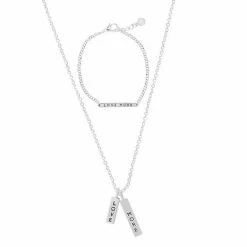 LC Lauren Conrad "Love More" Engraved Bracelet & Necklace Set Rose Gold Tone 7 LC Lauren Conrad "Love More" Engraved Bracelet & Necklace Set Rose Gold Tone -LC Lauren Conrad Shop unnamed file 3615