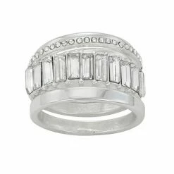 LC Lauren Conrad Baguette Ring Set Gold Tone -LC Lauren Conrad Shop unnamed file 3635