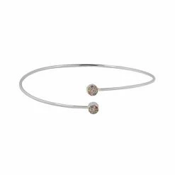 LC Lauren Conrad Rainbow Pave Open Nickel Free Bangle Bracelet