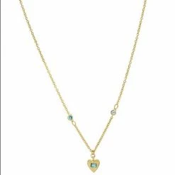 LC Lauren Conrad Crystal Stations & Heart Charm Necklace Pink -LC Lauren Conrad Shop unnamed file 3698