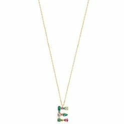 LC Lauren Conrad Gold Tone Multi Color Stones Initial Necklace -LC Lauren Conrad Shop unnamed file 3703
