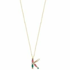 LC Lauren Conrad Gold Tone Multi Color Stones Initial Necklace -LC Lauren Conrad Shop unnamed file 3706