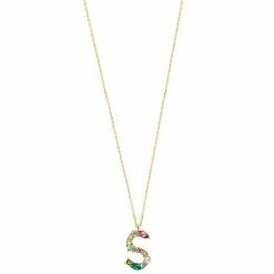 LC Lauren Conrad Gold Tone Multi Color Stones Initial Necklace -LC Lauren Conrad Shop unnamed file 3708