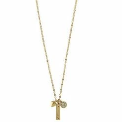 LC Lauren Conrad Kind Heart & Pave Coin Necklace Silver Tone -LC Lauren Conrad Shop unnamed file 3739