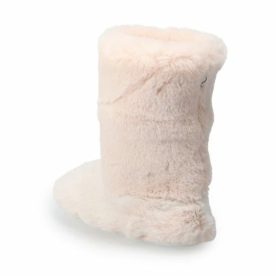 Women's LC Lauren Conrad Allover Tipped Faux Fur Boot Slippers Ivory 3 Women's LC Lauren Conrad Allover Tipped Faux Fur Boot Slippers Ivory - Image 3