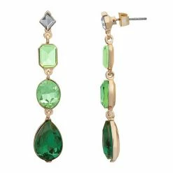 LC Lauren Conrad Tiered Gem Nickel Free Drop Earrings Gold Tone Green 7 LC Lauren Conrad Tiered Gem Nickel Free Drop Earrings Gold Tone Green -LC Lauren Conrad Shop unnamed file 3770