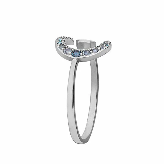 LC Lauren Conrad Silver Tone Moon And Stars Nickel Free Ring 2 LC Lauren Conrad Silver Tone Moon And Stars Nickel Free Ring - Image 2