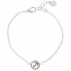 LC Lauren Conrad Silver Tone Crystal Sagittarius Zodiac Sign Bracelet