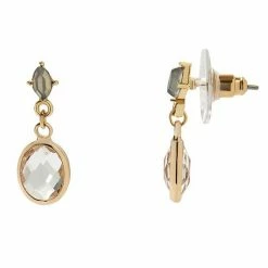 LC Lauren Conrad Blue Stone Drop Earrings