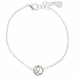 LC Lauren Conrad Silver Tone Crystal Leo Zodiac Sign Bracelet