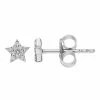 LC Lauren Conrad Sterling Silver Lab-Created White Sapphire Star Stud Earrings