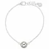 LC Lauren Conrad Silver Tone Crystal Taurus Zodiac Sign Bracelet