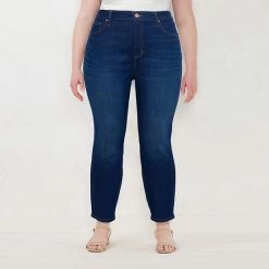 Plus Size LC Lauren Conrad High-Waist Skinny Jeans Allison Wash -LC Lauren Conrad Shop unnamed file 386