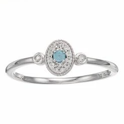 LC Lauren Conrad Sterling Silver Gemstone Oval Ring Light Blue Topaz -LC Lauren Conrad Shop unnamed file 3871