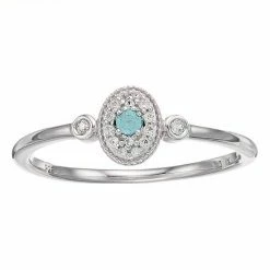 LC Lauren Conrad Sterling Silver Gemstone Oval Ring Light Blue Topaz -LC Lauren Conrad Shop unnamed file 3880