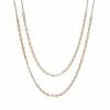 LC Lauren Conrad Gold Tone Two Row Flat Circle Chain Nickel Free Short Necklace