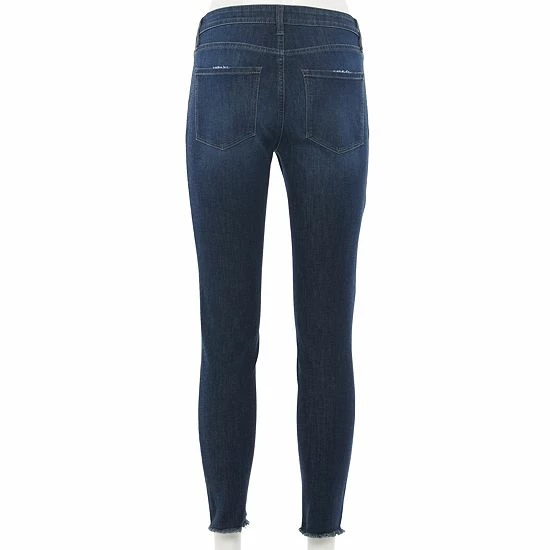 Women's LC Lauren Conrad Feel Good Midrise Super Skinny Jeans Olive Sateen 2 Women's LC Lauren Conrad Feel Good Midrise Super Skinny Jeans Olive Sateen - Image 2