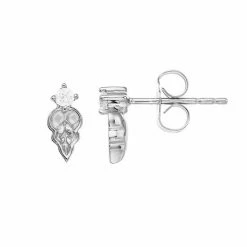 LC Lauren Conrad Post Stud Lab-Created White Sapphire Earrings Sterling Silver