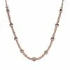 LC Lauren Conrad Rose Gold Tone Clean Metal Ball Beaded Nickel Free Short Necklace