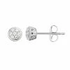 LC Lauren Conrad 10k White Gold 1/8 Carat T.W. Diamond Cluster Stud Earrings