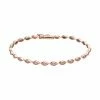 LC Lauren Conrad 10k Rose Gold 1/4 Carat T.W. Diamond Marquise Bracelet