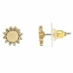 LC Lauren Conrad Sun With Stones Post Earrings