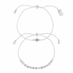 LC Lauren Conrad Tri-Tone Beaded Adjustable Bracelet Set