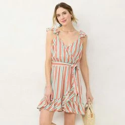 Women's LC Lauren Conrad Print Faux-Wrap Dress Pomegranates 12 Women's LC Lauren Conrad Print Faux-Wrap Dress Pomegranates -LC Lauren Conrad Shop unnamed file 4039