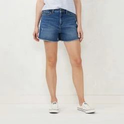 Women's LC Lauren Conrad 3.5" Cutoff High-Waisted Denim Shorts Versaille Wash -LC Lauren Conrad Shop unnamed file 4065