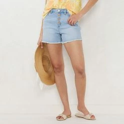 Women's LC Lauren Conrad 3.5" Cutoff High-Waisted Denim Shorts Versaille Wash -LC Lauren Conrad Shop unnamed file 4067