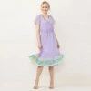 Women's LC Lauren Conrad Flutter Sleeve Faux-Wrap Dress Brimfield Bouquet