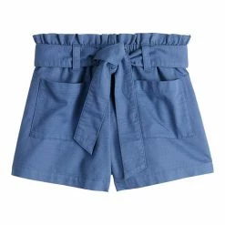 Women's LC Lauren Conrad Smocked Waist Belted Shorts Denim Flare -LC Lauren Conrad Shop unnamed file 4096