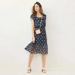 Women's LC Lauren Conrad Tiered Smock-Waist Midi Skirt Orange Sunflower -LC Lauren Conrad Shop unnamed file 4101