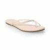 LC Lauren Conrad Pumice Women's Flip-Flop Sandals Latte