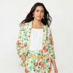 Women's LC Lauren Conrad Ruched Sleeve Blazer