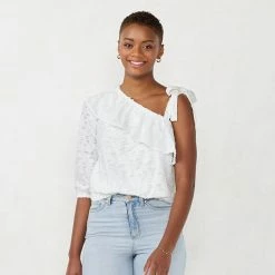 Women's LC Lauren Conrad One-Shoulder Top Carnation Peach -LC Lauren Conrad Shop unnamed file 4200