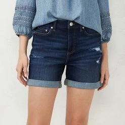 Petite LC Lauren Conrad Cuffed Jean Shorts Brigitte -LC Lauren Conrad Shop unnamed file 4238