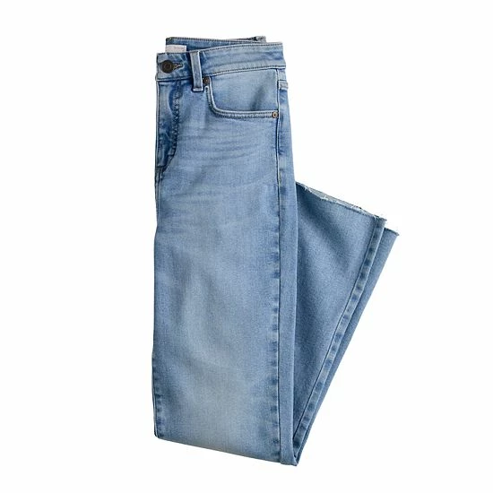 Women's LC Lauren Conrad Super High-Waisted Straight-Leg Jeans Glenn Wash 2 Women's LC Lauren Conrad Super High-Waisted Straight-Leg Jeans Glenn Wash - Image 2