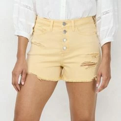 Women's LC Lauren Conrad High Rise Button Fly Cut-Off Shorts