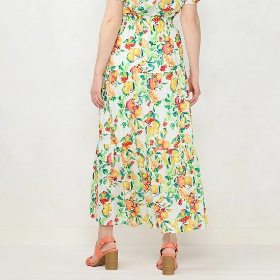 Women's LC Lauren Conrad Tiered Maxi Skirt 2 Women's LC Lauren Conrad Tiered Maxi Skirt - Image 2