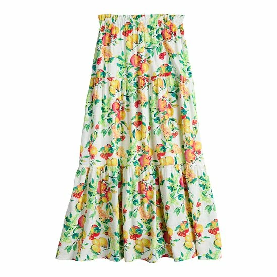 Women's LC Lauren Conrad Tiered Maxi Skirt 3 Women's LC Lauren Conrad Tiered Maxi Skirt - Image 3