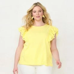 Plus Size LC Lauren Conrad Mixed Media Shell Tank Top Dull Black -LC Lauren Conrad Shop unnamed file 4395