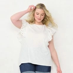 Plus Size LC Lauren Conrad Mixed Media Shell Tank Top Dull Black -LC Lauren Conrad Shop unnamed file 4397