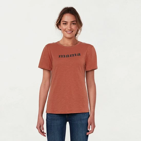 Women's LC Lauren Conrad Crewneck Graphic Tee Usa Flag 1 Women's LC Lauren Conrad Crewneck Graphic Tee Usa Flag